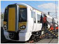 Integrated control and monitoring for battery-powered train