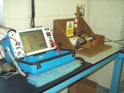 Test instrument used on high-speed spindle motors