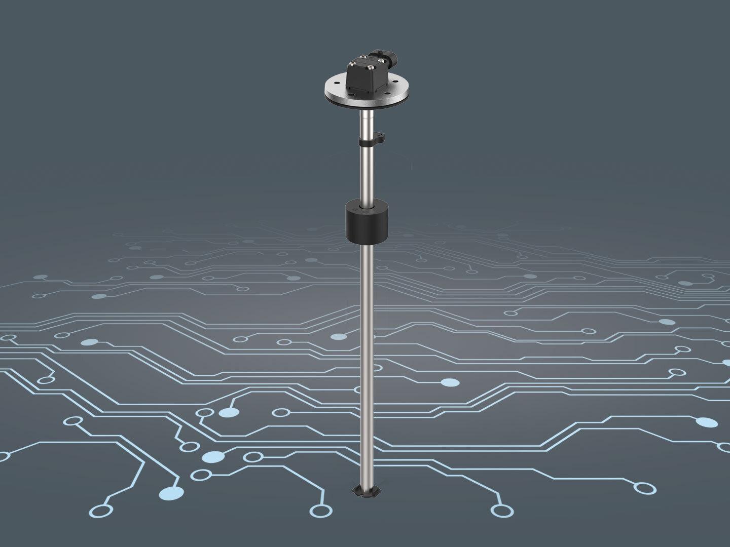 Flexible fill level sensor with analogue signal