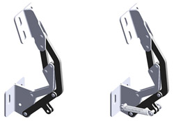 New sprung and unsprung multi-link concealed hinges