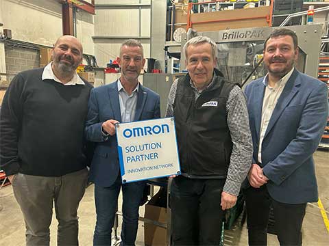 OMRON UK and Brillopak become official Solution Partners