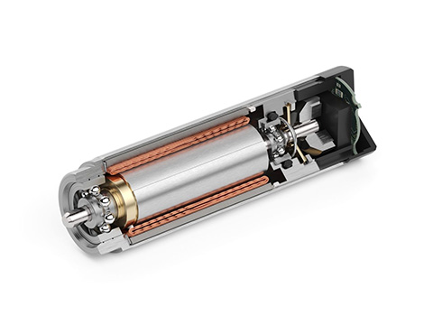 Compact brushless DC motor achieves high torque and speed