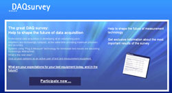 Online survey: the future of measurement technology