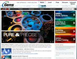 Website features sensors, controls and technical resources