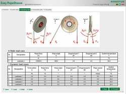 Bearing calculation software has new rope sheave module