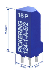 Pickering Electronics launches 4x4mm through-hole reed relay