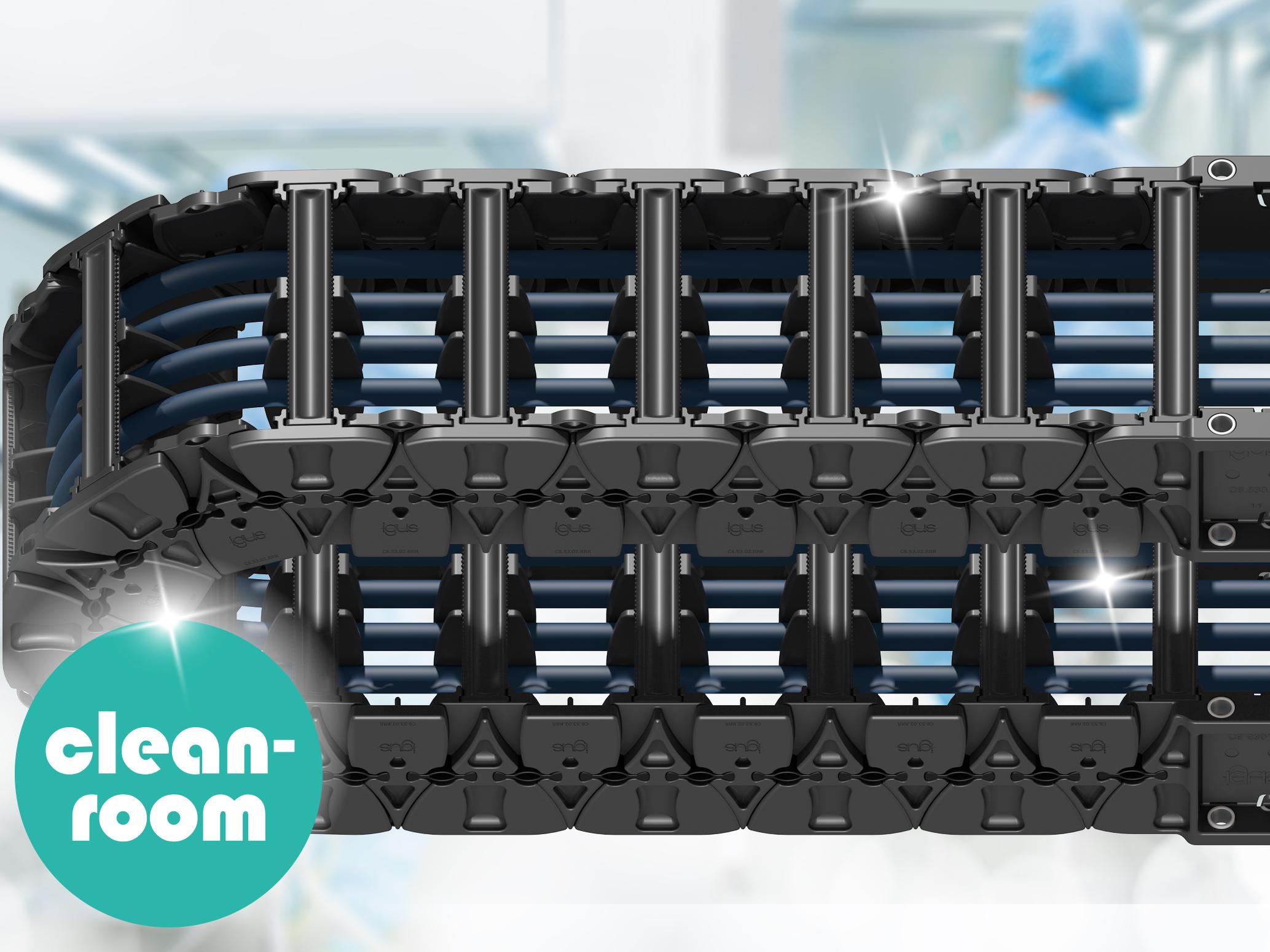 Abrasion-optimised materials for cleanrooms