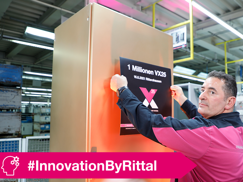 Rittal celebrates one millionth VX25 – and its employees