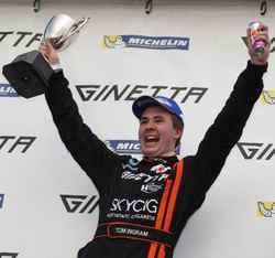 Hansford Sensors driver Tom Ingram wins Ginetta GT Supercup