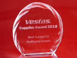 Schaeffler wins prestigious award from Vestas