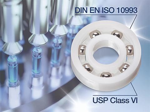 Medical technology compatible ball bearing material from Igus