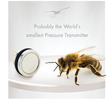 Encapsulated digital pressure transmitter no larger than a bee