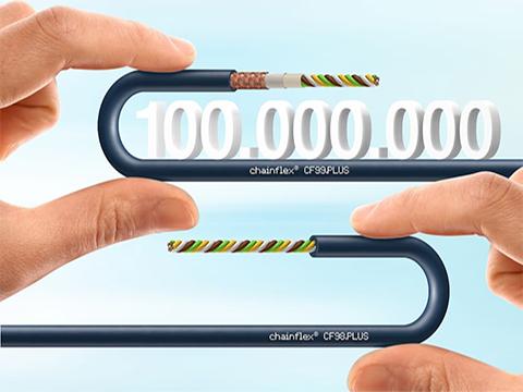 Compact cables guarantee 100 million double strokes