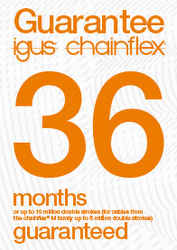 36-month guarantee on chainflex from igus