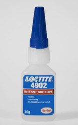 Instant adhesive is flexible and achieves excellent sealing