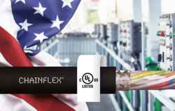 Lower-cost chainflex data cable with UL approval