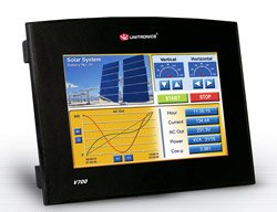 Vision700 all-in-one PLC+HMI with 7-inch widescreen display