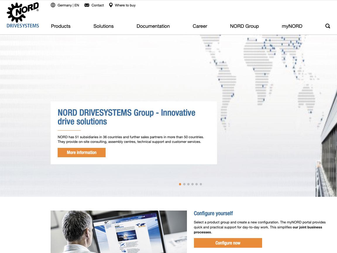 NORD Drivesystems website relaunched