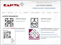 New online resources for Kanya aluminium profile system