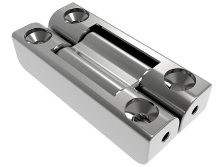 Bifold torque hinge for thinner fold-out tables in transportation interiors