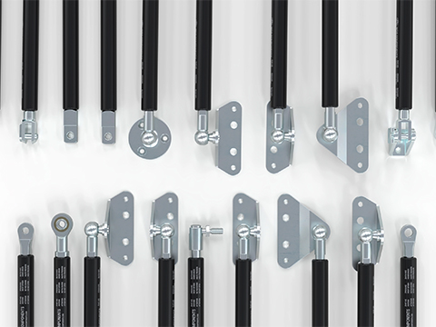 Fixed force gas struts, precisely calibrated