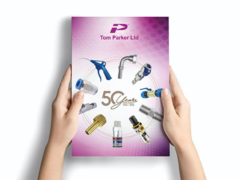 Tom Parker publishes 50th Anniversary fluid power products catalogue