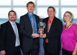 Dustin Jarshaw wins Chairman's Award from Harwin
