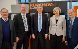 Renishaw hosts UK PM and Chancellor of the Exchequer for visit