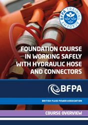 Training: working safely with hydraulic hose and connectors