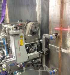 Laser profile sensors used on robotic weld inspection system