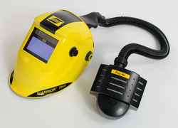 ESAB Warrior Tech helmet available with air-purifying respirator