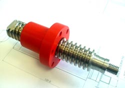 Trapezoidal lead screws from stock, with free cutting service