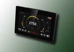 Rugged programmable touchscreen displays for mobile applications