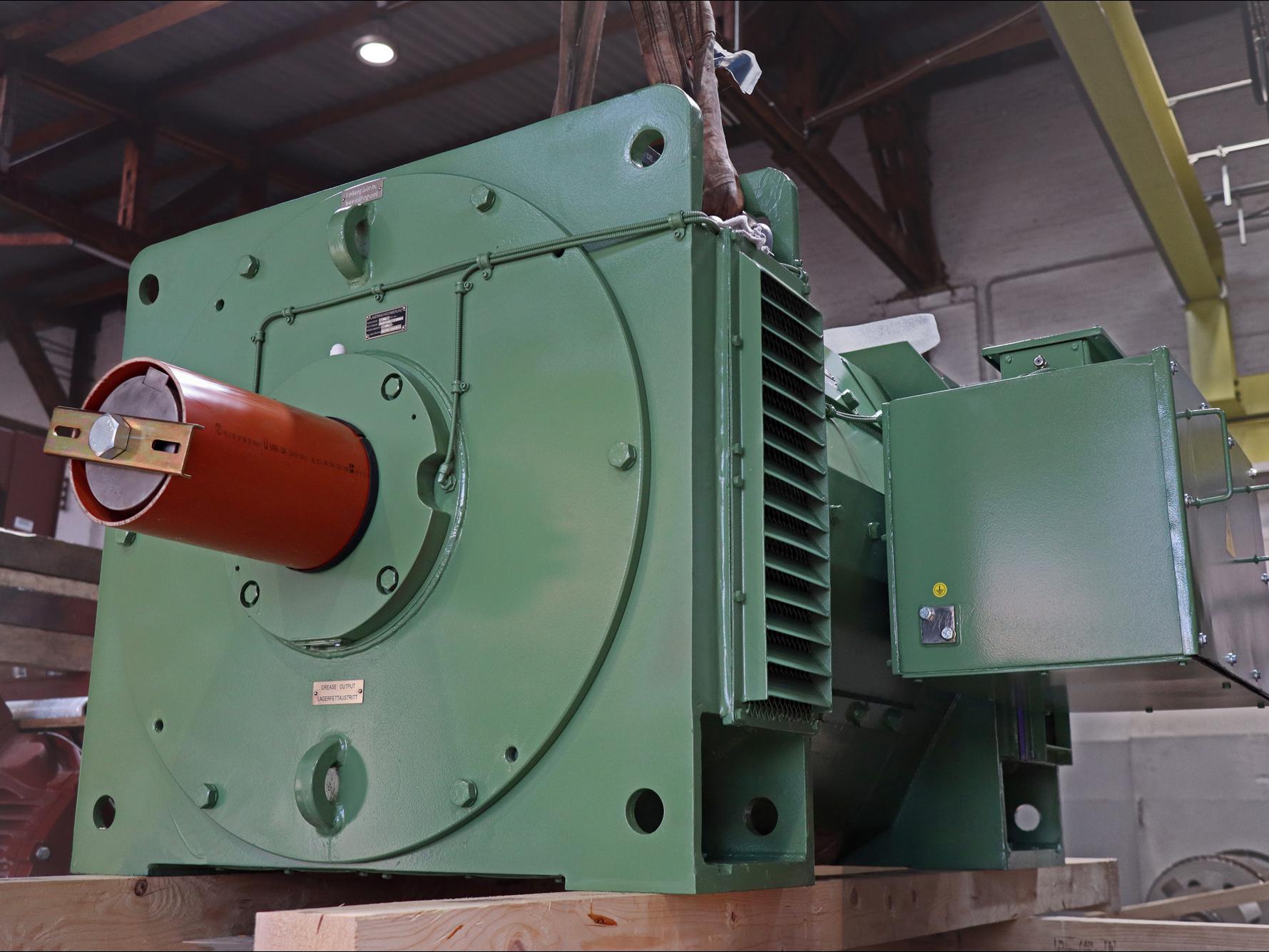 Backup DC motor for two rolling mill applications