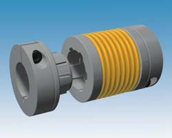 Steel bellows coupling can be removed without damage