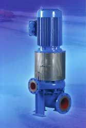 Vertical centrifugal pumps save space