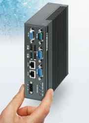 Compact, energy-saving embedded box PC for the DIN rail 