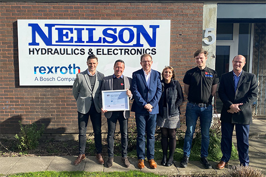 Neilson Hydraulics announced as Bosch Rexroth certified excellence partner