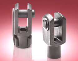 Plastic fork-style rod ends suit wet environments