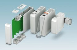 Modular electronics housings for control cabinets