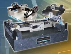 Long-travel gantry positioning stages achieve high throughput