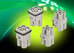 Compact industrial connectors feature high power ratings